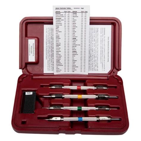 scratch test kit|mineralab mohs hardness test.